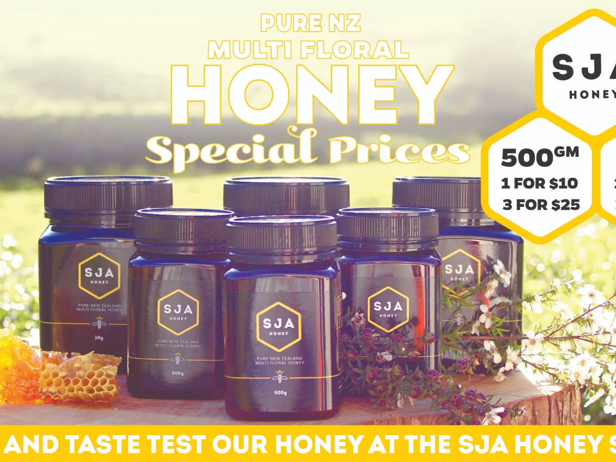 SJA Honey advert designed by Spectra Online