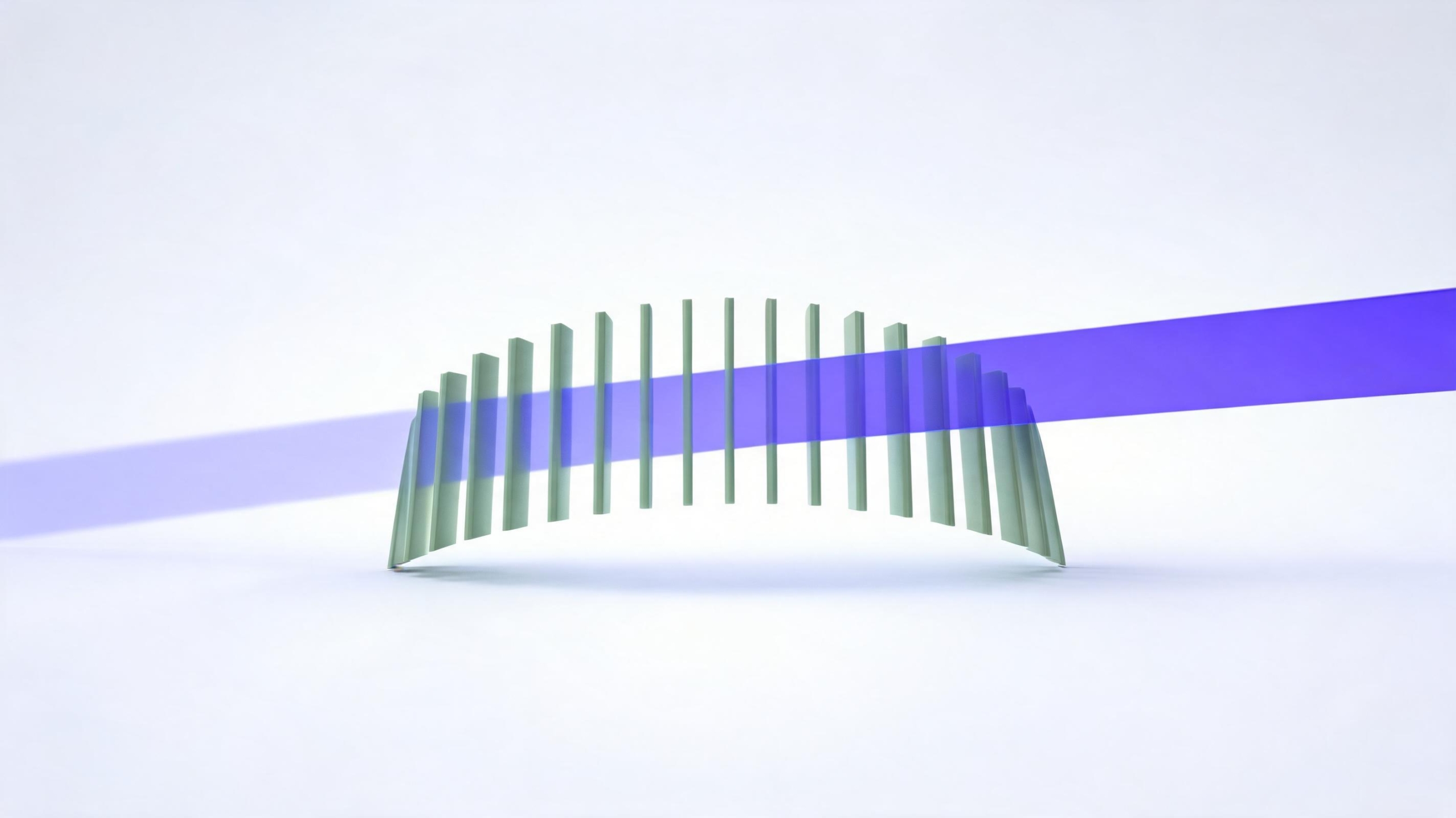 Sage fins with a single violet light beam, a symbol of focused digital advertising for small business NZ